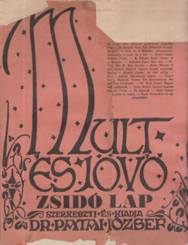 Dr. Patai Jzsef  (szerk.) - Mlt s Jv - Zsid lap 1940. december