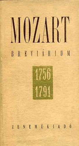 Zenemkiad - Mozart-Brevrium (levelek, dokumentumok)