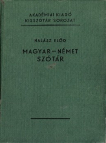 Halsz Eld - Magyar-nmet kissztr (Halsz)