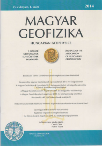 Magyar geofizika 2014/1-4. Teljes vfolyam