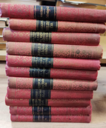 Tolnai Nyomdai M�int�zet �s Kiad�v�llalat R. T. csomag (11 k�tet): Zsiv�nyok + A cs�k �s egy�b elbesz�l�sek + A fekete matr�z + A r�mai n� �s a rabszolga I-II + H�rom fekete hold + H�rom fekete f�lhold + A m�sodik �let + A sz�kt