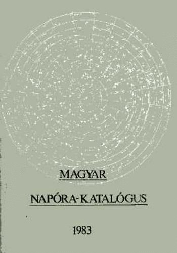 TIT Csillag�szati Egyes�lete - Magyar nap�ra-katal�gus 1983