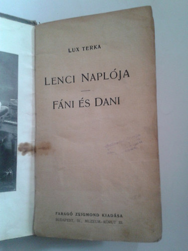 Lux Terka - Lenci Naplja - Fni s Dani