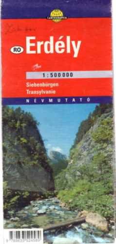 Erdély térkép 1 : 500 000  ( 2003-as )