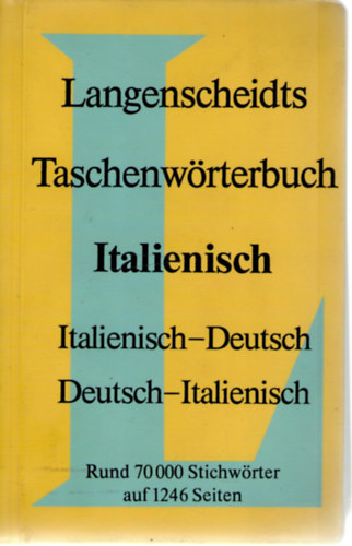 Vladimiro Macchi (szerk.) - Langenscheidts Taschenwrterbuch: Italienisch (Italienisch-Deutsch/Deutsch-Italienisch) Rund 70000 Stichwrter auf 1246 Seiten