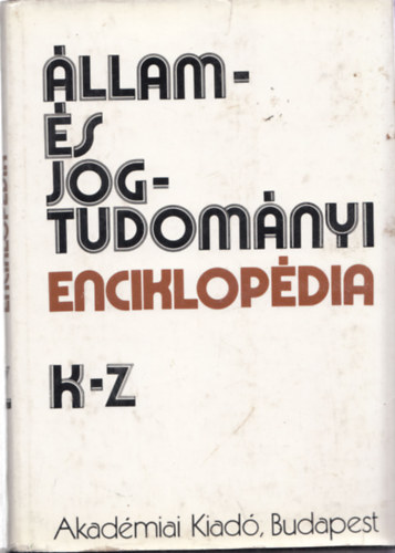 Szab Imre - llam- s jogtudomnyi enciklopdia II. (K-Z)