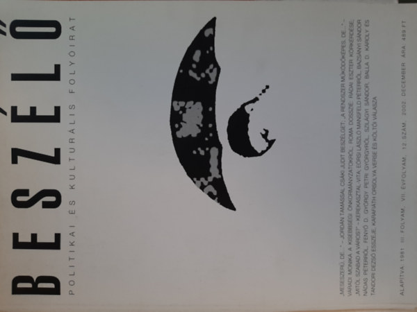 Mink Andrs - Beszl - Politikai s kulturlis folyirat - 2002. december
