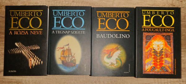 Umberto Eco - 4 nagyreg�ny Umberto Ec�t�l: A r�zsa neve, A Foucaoult-inga? A tegnap szigete, Baudolino