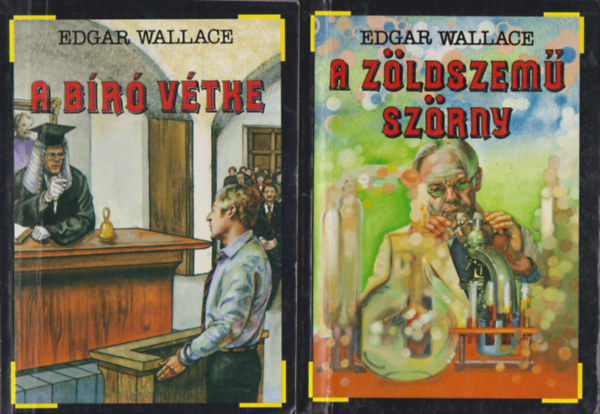Edgar Wallace - 2 db. Kk knyvek (A br vtke + A zldszem szrny)