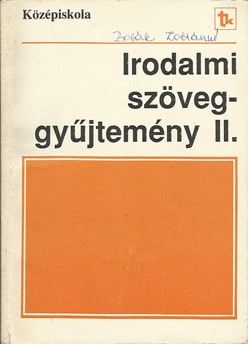 dr. Mohácsy Károly - Irodalmi szöveggyűjtemény II.