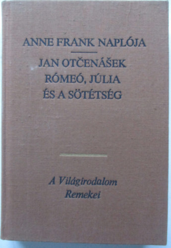 Anne Frank . Jan Ot�en�ek - Anne Frank napl�ja - R�me�, J�lia �s a s�t�ts�g