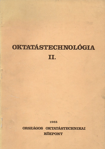 Orosz Sndor - Oktatstechnolgia II