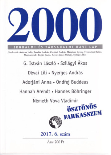 2000 Irodalmi �s T�rsadalmi Havi Lap - 2017. 6. sz�m