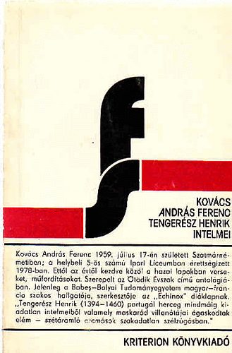 Kovcs Andrs Ferenc - Tengersz Henrik intelmei