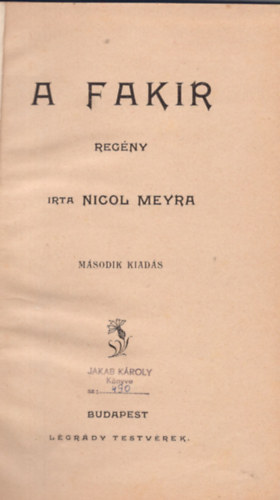 Nicol Meyra - a fakr