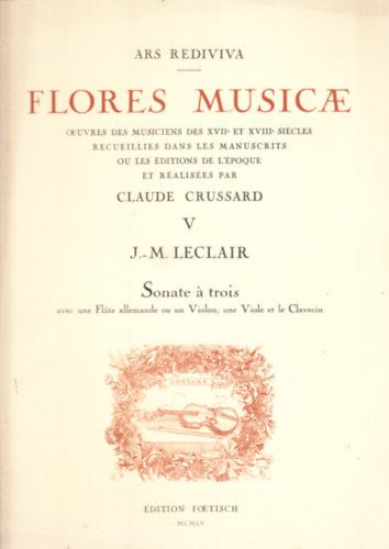 Claude Crussard - Flores Musicae V. (Ars rediviva)