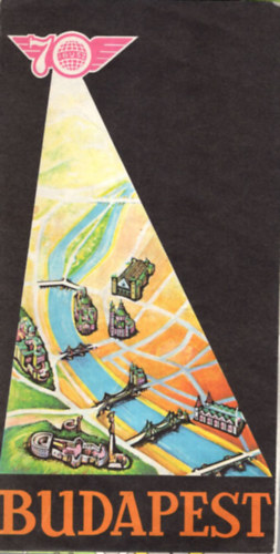 IBUSZ - Budapest 1972 -es IBUSZ térkép