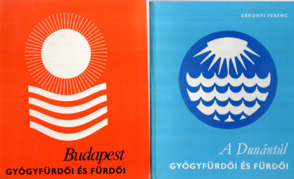 Z�konyi Ferenc - 2 db helyt�rt�neti k�nyv (egy�tt): A Dun�nt�l gy�gyf�rd�i �s f�rd�i, Budapest gy�gyf�rd�i �s f�rd�i