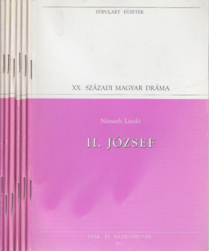 6 db. Populart fzetek: Modern magyar irodalom (II. Jzsef + Vadak etetse + Ttk + Vagyonom s fegyvertram + Elveszett paradicsom + Hajnali hztetk)