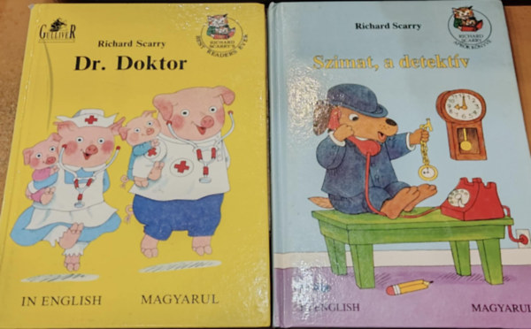 Richard Scarry (illustrator) - 2 db Richard Scarry's Best Readers Ever: Dr. Doktor + Szimat, a detektív