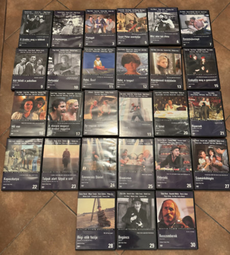 Luk�ts Andor, F�bri Zolt�n, Pal�sthy Gy�rgy, Goth�r P�ter, Szomjas Gy�rgy, S�ndor P�l Garas Dezs� - Magyar Filmek Gy�jtem�nye sorozat - 27 db DVD ( c�mek az annot�ci�ban)