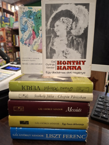 Sz�kely J�lia, G�l Gy�rgy S�ndor, Somogyi Vilmos Franz Werfel - 7 �letrajzi k�tet, K�NYVMENT� AJ�NLAT: Verdi, Chopin P�rizsban, Messi�s, Egy faun d�lut�nja, Mes�l a b�csi erd�, Liszt Ferenc �let�nek reg�nye, Honthy Hanna