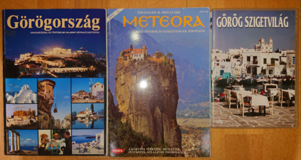 2 k�nyv �s egy aj�nd�k DVD G�r�gorsz�gi utaz�stg tervez�knek: G�r�gorsz�g, Meteora +G�r�g szigetvil�g DVD