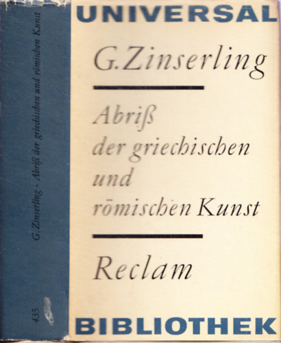 Zinserling - Abriss der griechischen und r�mischen Kunst