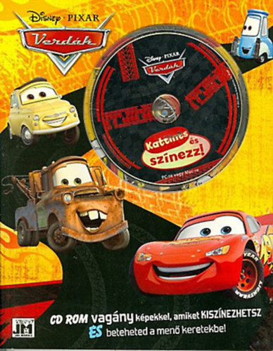 Verdk (Disney - Pixar) - Kattints s sznezz - CD ROM vagny kpekkel, amiket kisznezhetsz s beteheted a men keretekbe