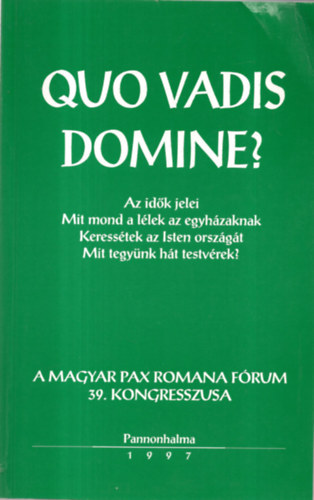 Szab Ferenc - Quo Vadis Domine?