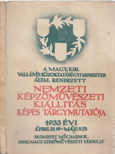 Orsz. Magyar Kpzmvszeti T. - Nemzeti kpzmvszeti killts kpes trgymutatja