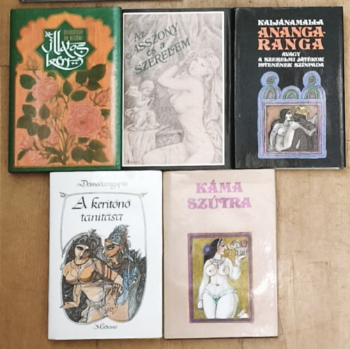Dámódaragupta, Kaljánamalla Muhammad An-Nefzawi - 5db erotikus tartalmú alapmű - Az illatos kert, Anangaranga, Káma-szútra, A kerítőnő tanítása, Az asszony és a szerelem