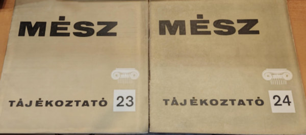 G�sp�r Tibor - 2 db M�sz foly�irat (Magyar �p�t�m�v�szek Sz�vets�ge, sz�rv�nysz�mok)