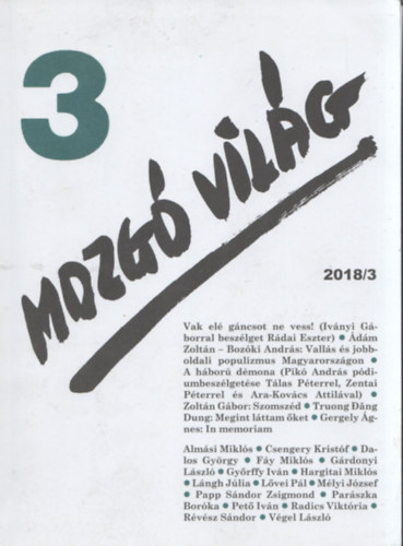 P. Szcs Julianna  (szerk.) - Mozg vilg 2018/3