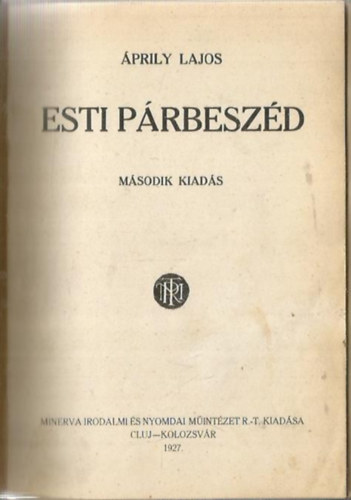 Áprily Lajos - Esti párbeszéd