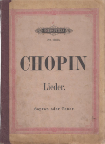 Chopin - Chopin Lieder (Sopran oder Tenor)