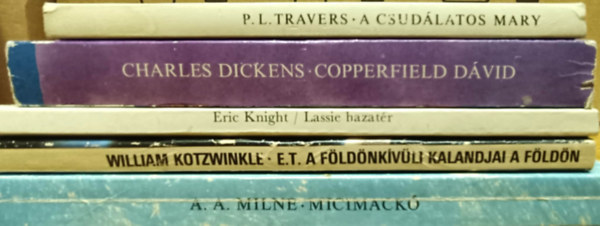 Eric Knight, William Kotzwinkle, Charles Dickens, P. L. Travers A. A. Milne - Ifjúsági könyvcsomag