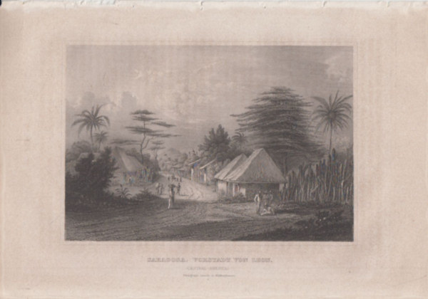 Saragosa, Vortstadt von Leon (Central America) (Saragosa, Leon klvrosa, Mexik, Kzp-Amerika) (16x23,5 cm lapmret eredeti aclmetszet, 1856-bl)