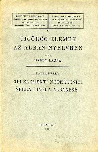Hardy Laura - �jg�r�g elemek az alb�n nyelvben (k�tnyelv�)