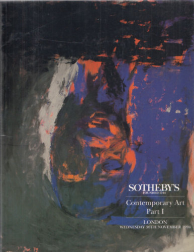 Sotheby's Contemporary Art Part I. (London - Wednesday 30th November 1994)