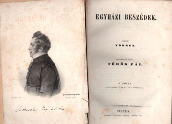 Trk Pl - Egyhzi beszdek II. ktet (1845)