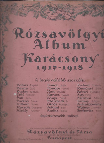Rzsavlgyi Album Karcsony 1917-1918