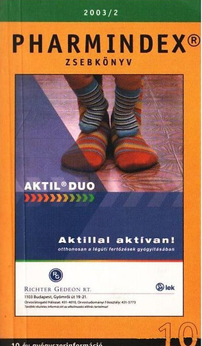 Pharmindex zsebk�nyv 2003/2