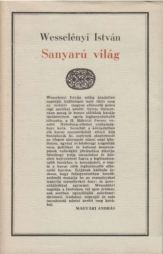 Wessel�nyi Istv�n - Savany� vil�g