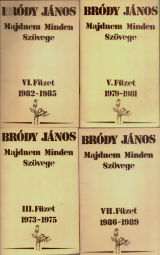 Brdy Jnos - Brdy Jnos Majdnem Minden Szvege III, V, VI, VII. Fzet egytt.