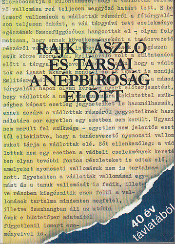 Rajk L�szl� �s t�rsai a n�pb�r�s�g el�tt