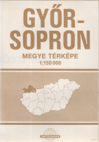 Győr-Sopron megye térképe (1:150 000)