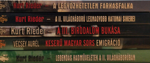 V�csey Aur�l Kurt Rieder - 5 db Vagabund t�rt�nelmi k�tet