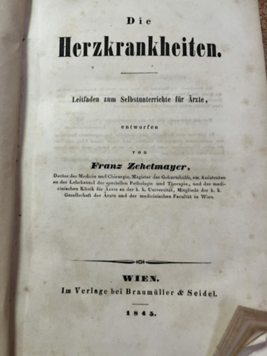 Die Herzkrankheiten ( A sz�vbetegs�g )