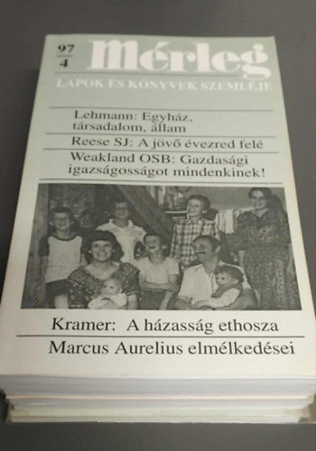 SZERKESZT� Bo�r J�nos - 6 db M�rleg - Lapok �s k�nyvek szeml�je